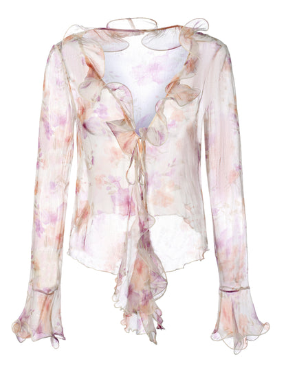Monroe Ruffle Floral Blouse