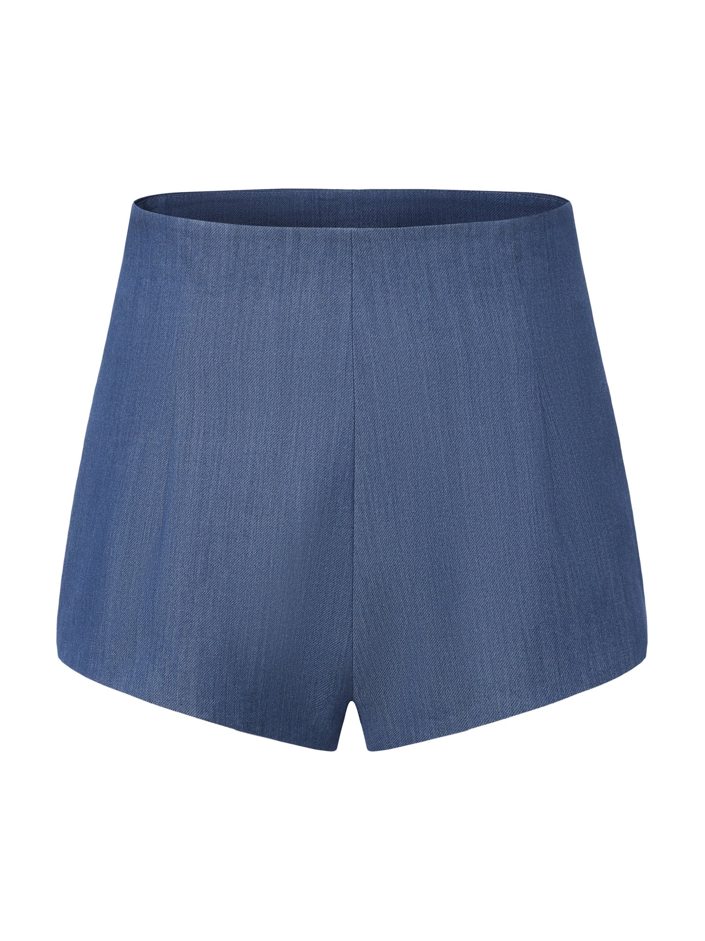 Amara High-Waist Blue Shorts