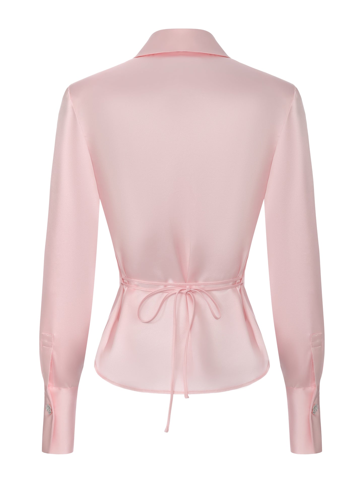 Eva Tie-Back Pink Shirt