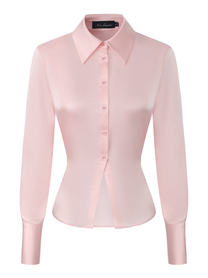 Eva Tie-Back Pink Shirt