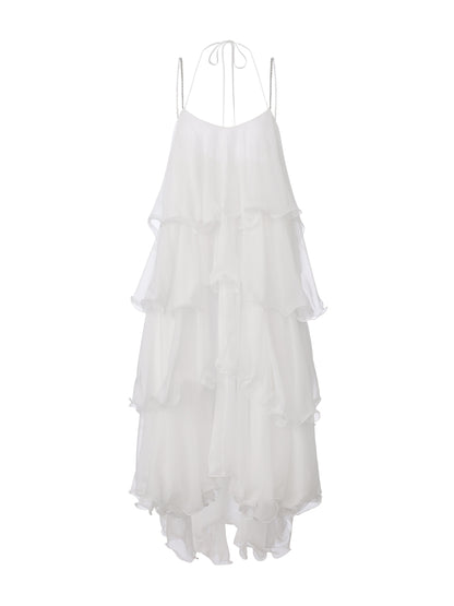 Florence Tiered White Dress
