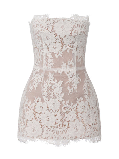 Mara Strapless White Dress