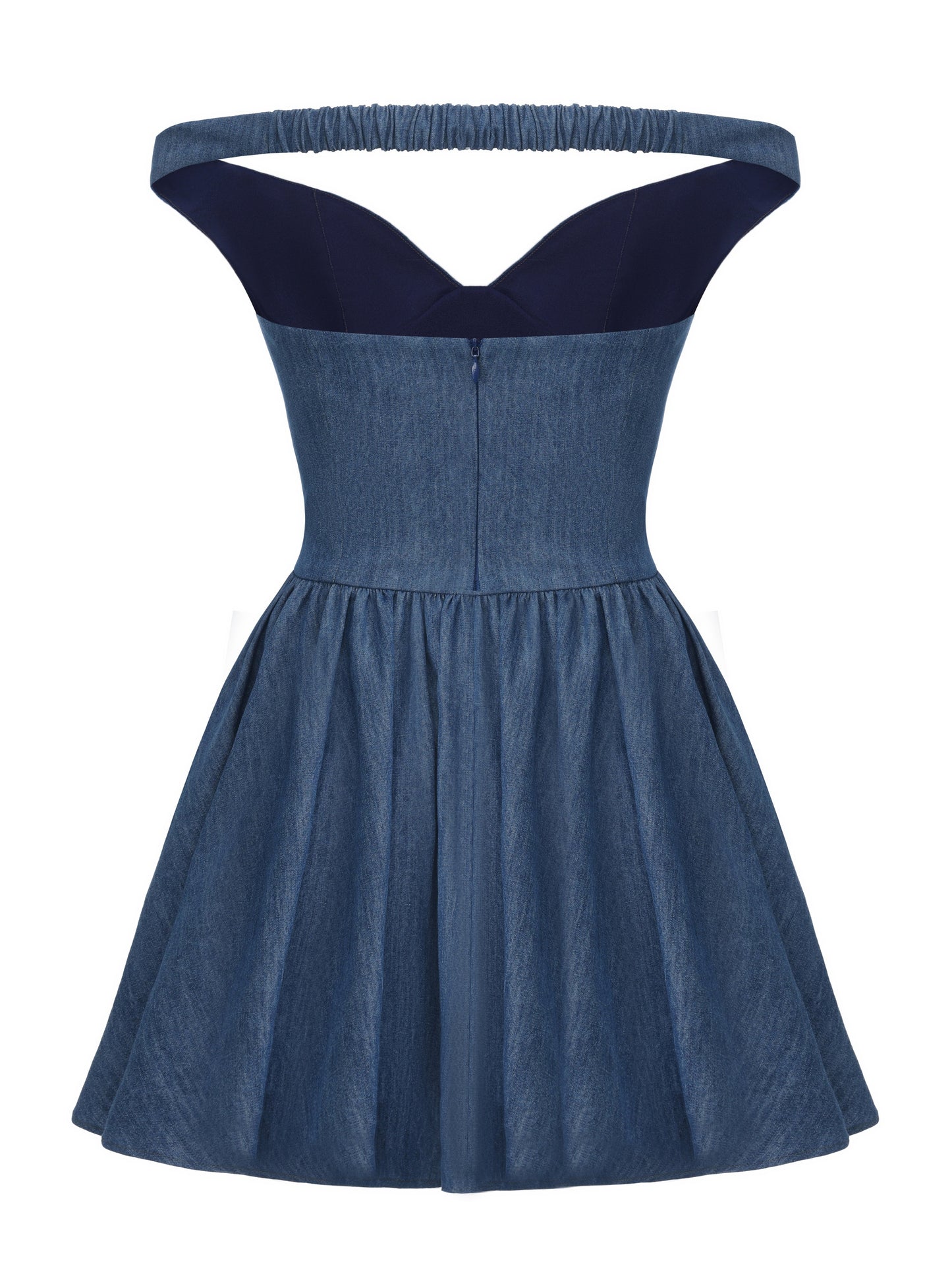 Isabela Off-Shoulder Blue Dress