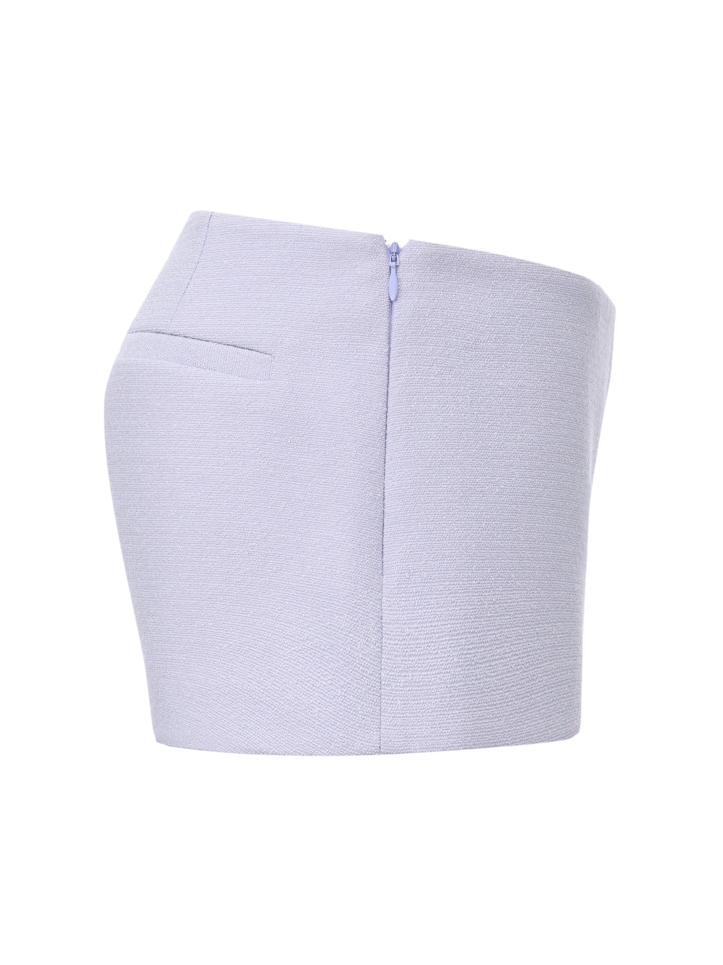 Camille Tailored Purple Mid-Rise Shorts