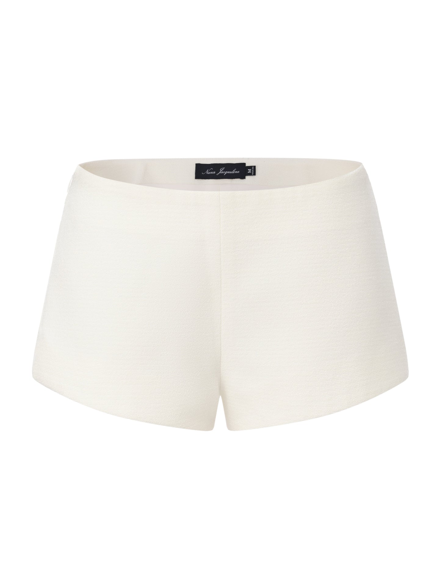 Camille Tailored White Mid-Rise Shorts