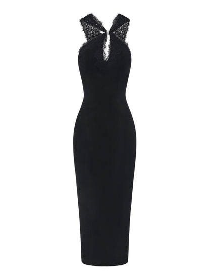 Alexandra Cutout Black Dress