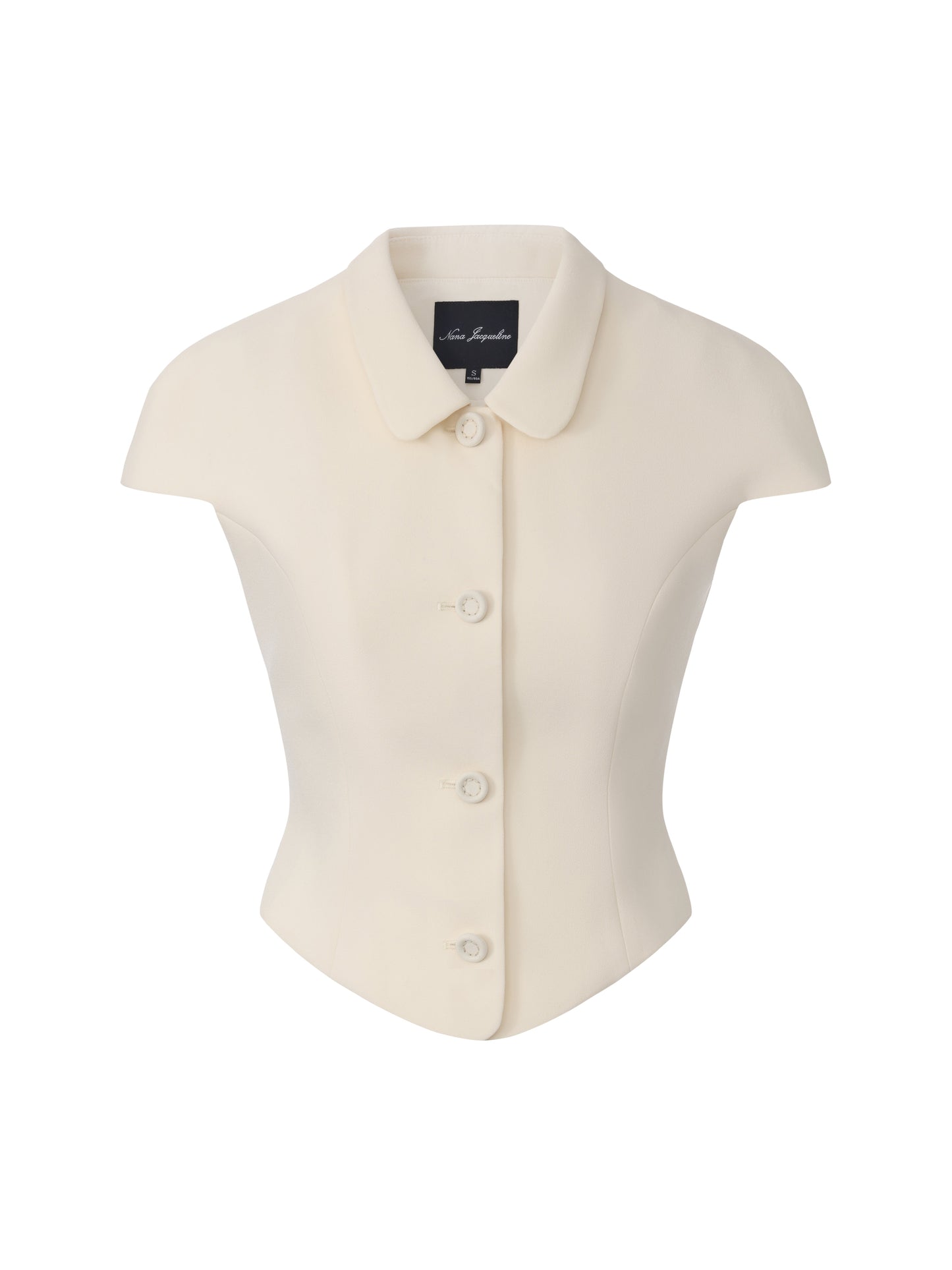 Alina Waist-Cinched Champagne Top