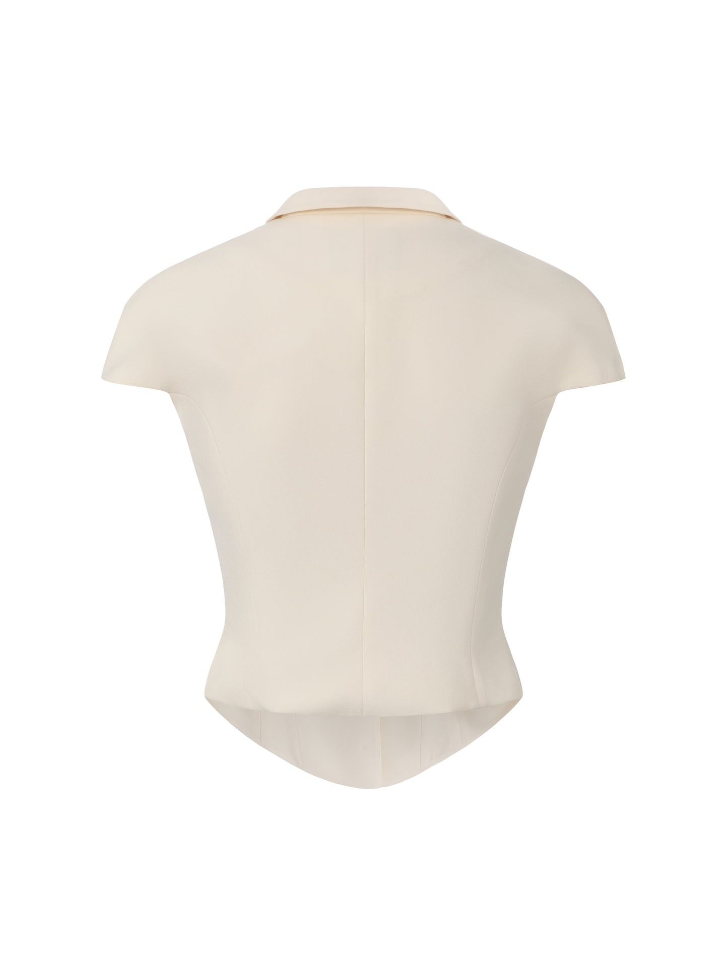Alina Waist-Cinched Champagne Top