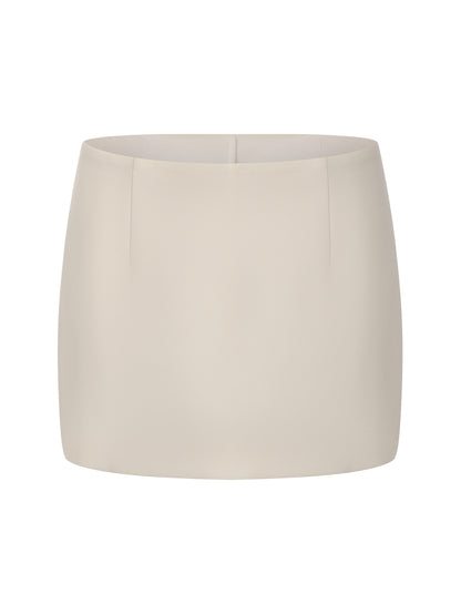 Alina Straight Champagne Mini Skirt