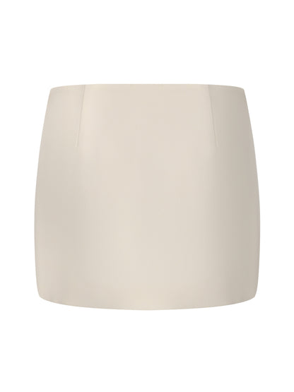 Alina Straight Champagne Mini Skirt