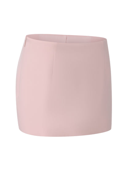 Alina Straight Pink Mini Skirt