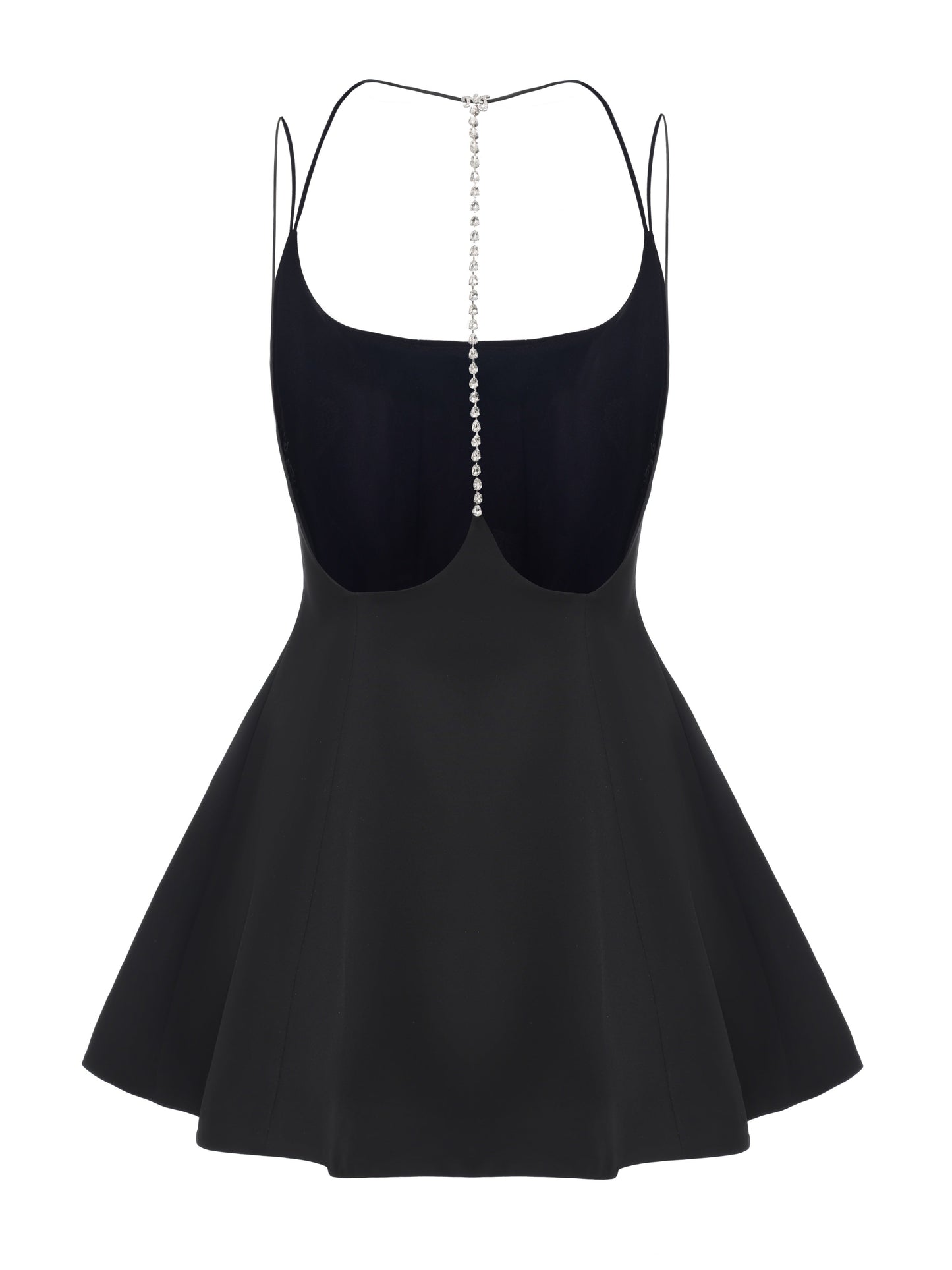 Giana Open-Back Black Dress