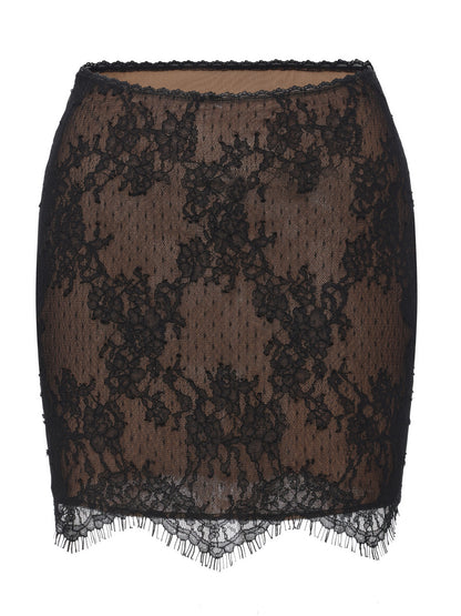 Alexandra Lace Black Skirt