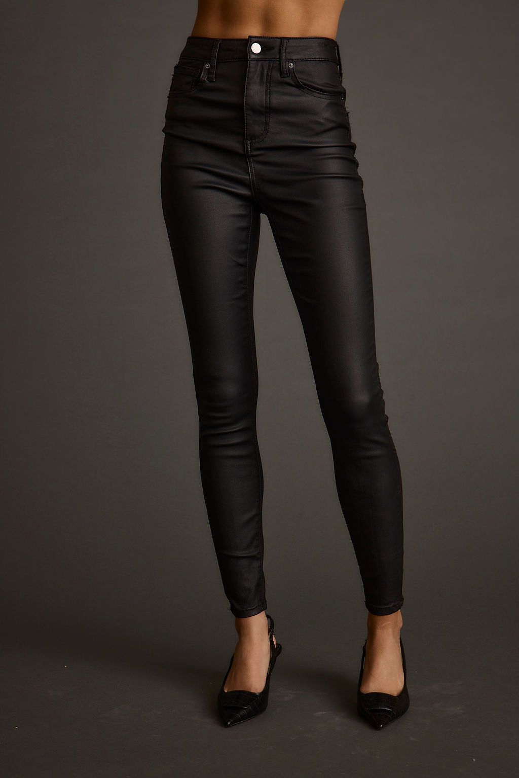 Nixon Black Coated Pants