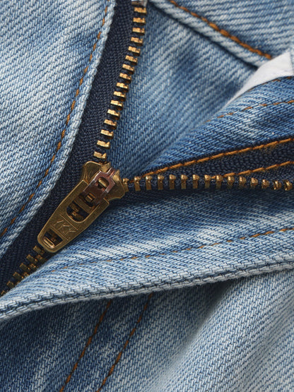 Ava Low-Rise Light Blue Straight Leg Jeans