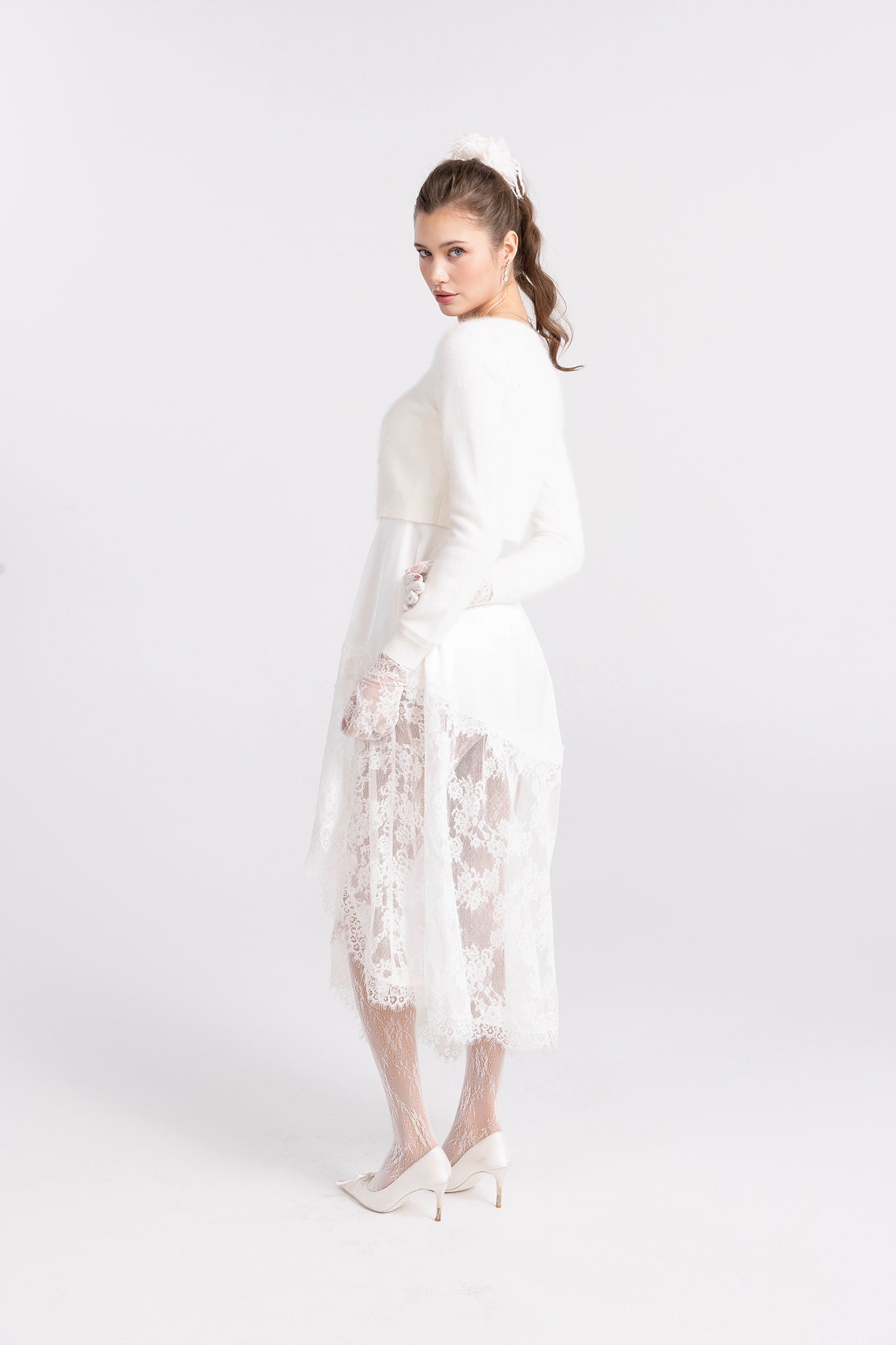 Mirabelle Knitted Cardigan (White)
