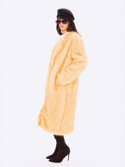 Isolde Faux Fur Long Coat
