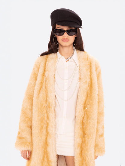 Isolde Faux Fur Long Coat