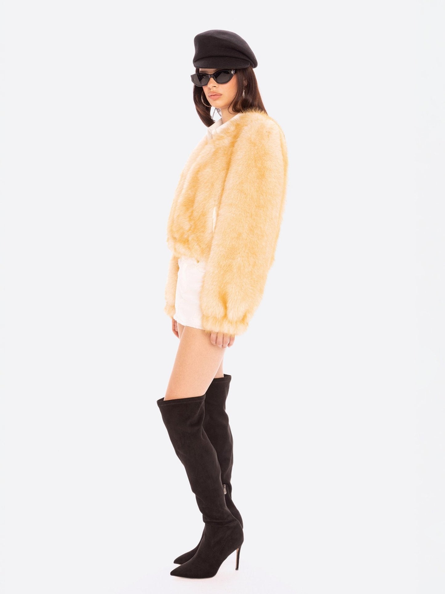 Lavinia Short Faux Fur Jacket