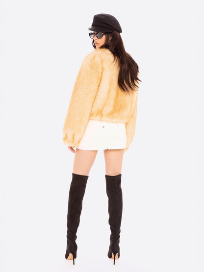 Lavinia Short Faux Fur Jacket