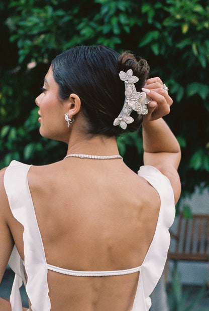 Bianca Hair Clip (White)