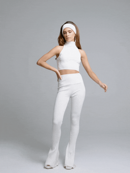 Janelle Knit Top (White) (Final Sale)