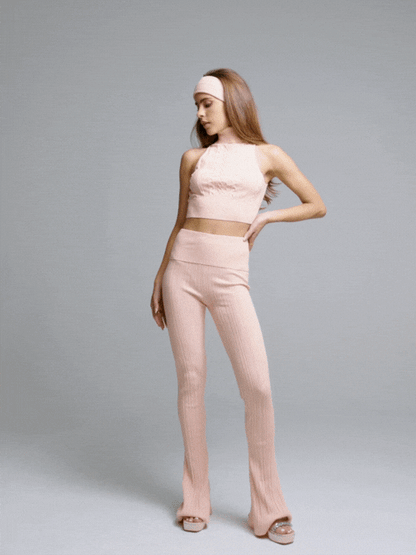 Kendall Knit Headband (Peach)
