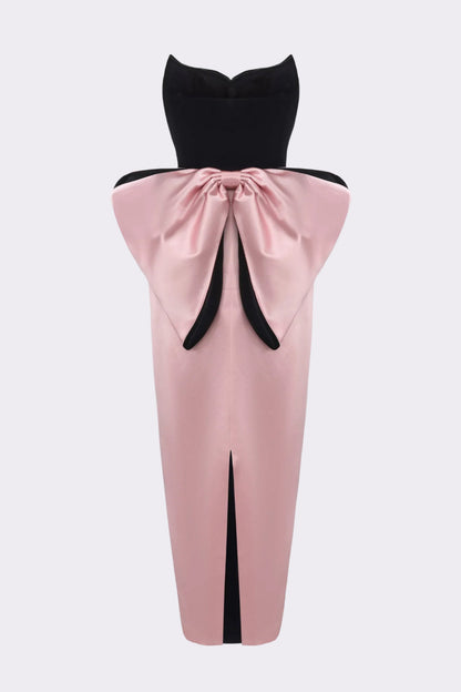 Amor Strapless Velvet Maxi Dress
