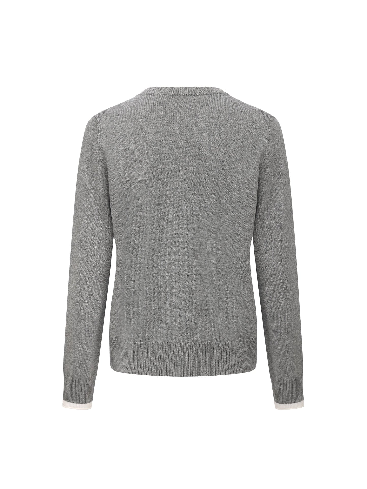 Ava Relaxed Grey Knit Cardigan