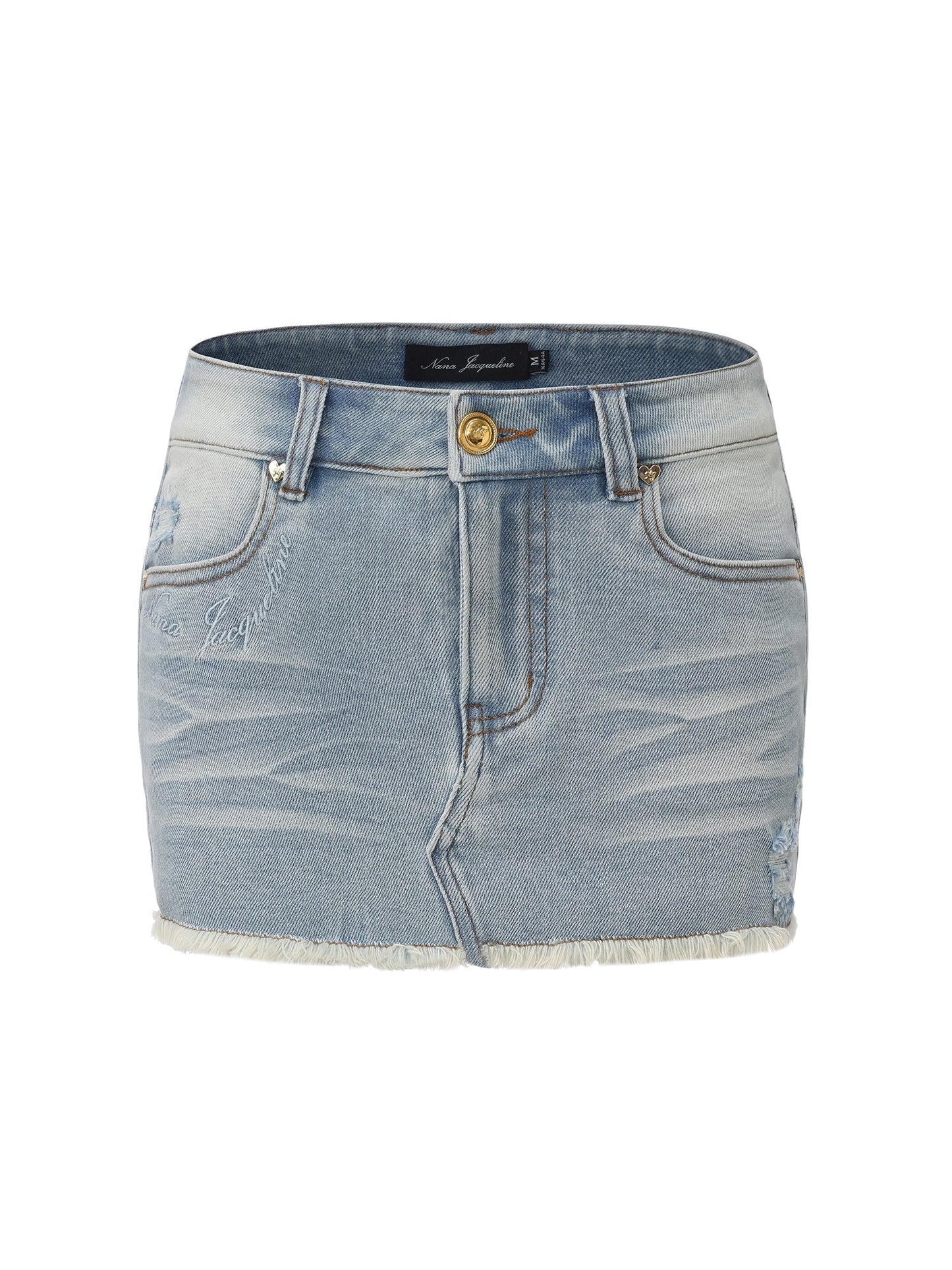 Lexi Low-Rise Light Blue Denim Mini Skirt