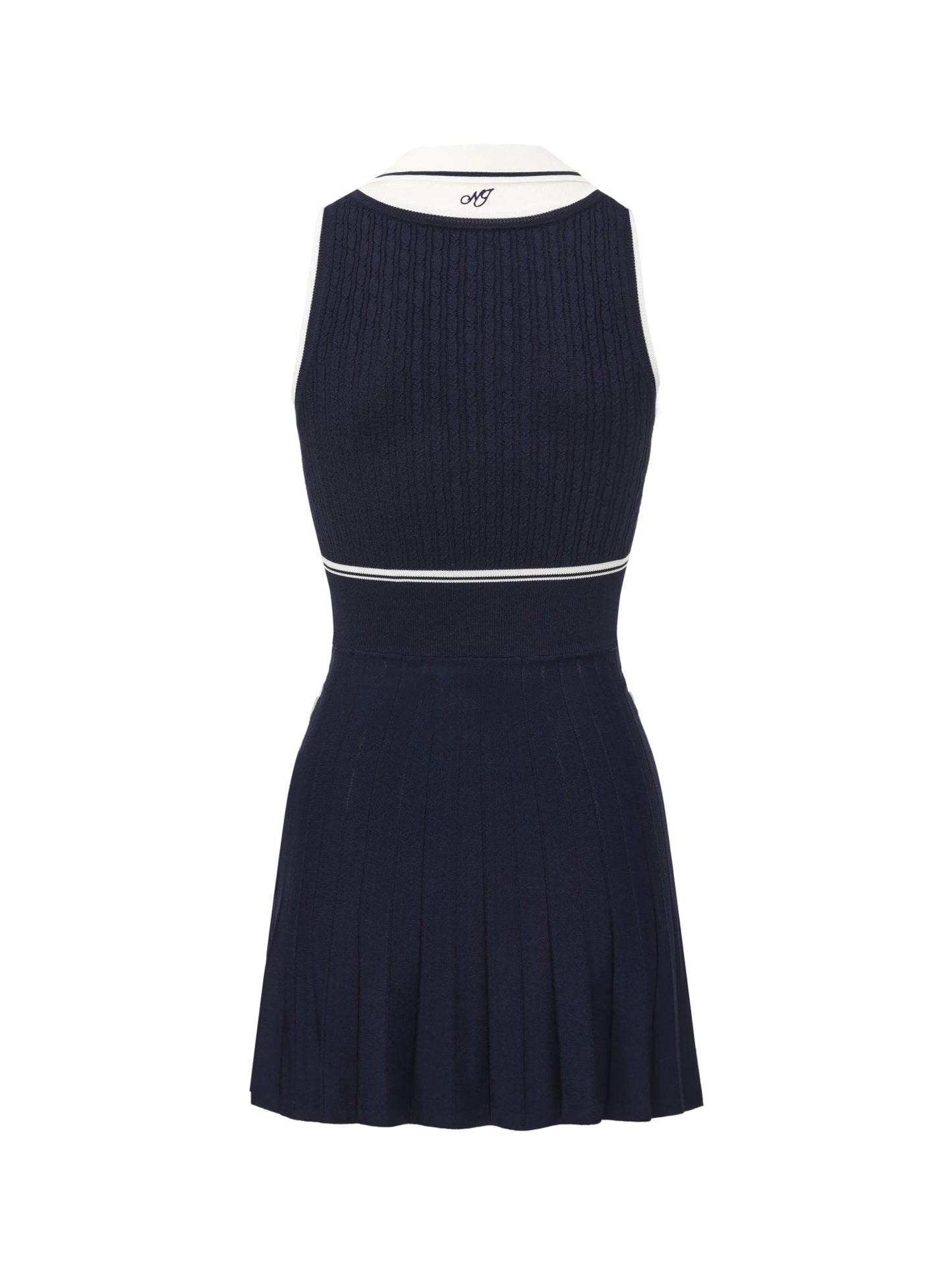 Ivy Colorblock Navy Knit Mini Dress