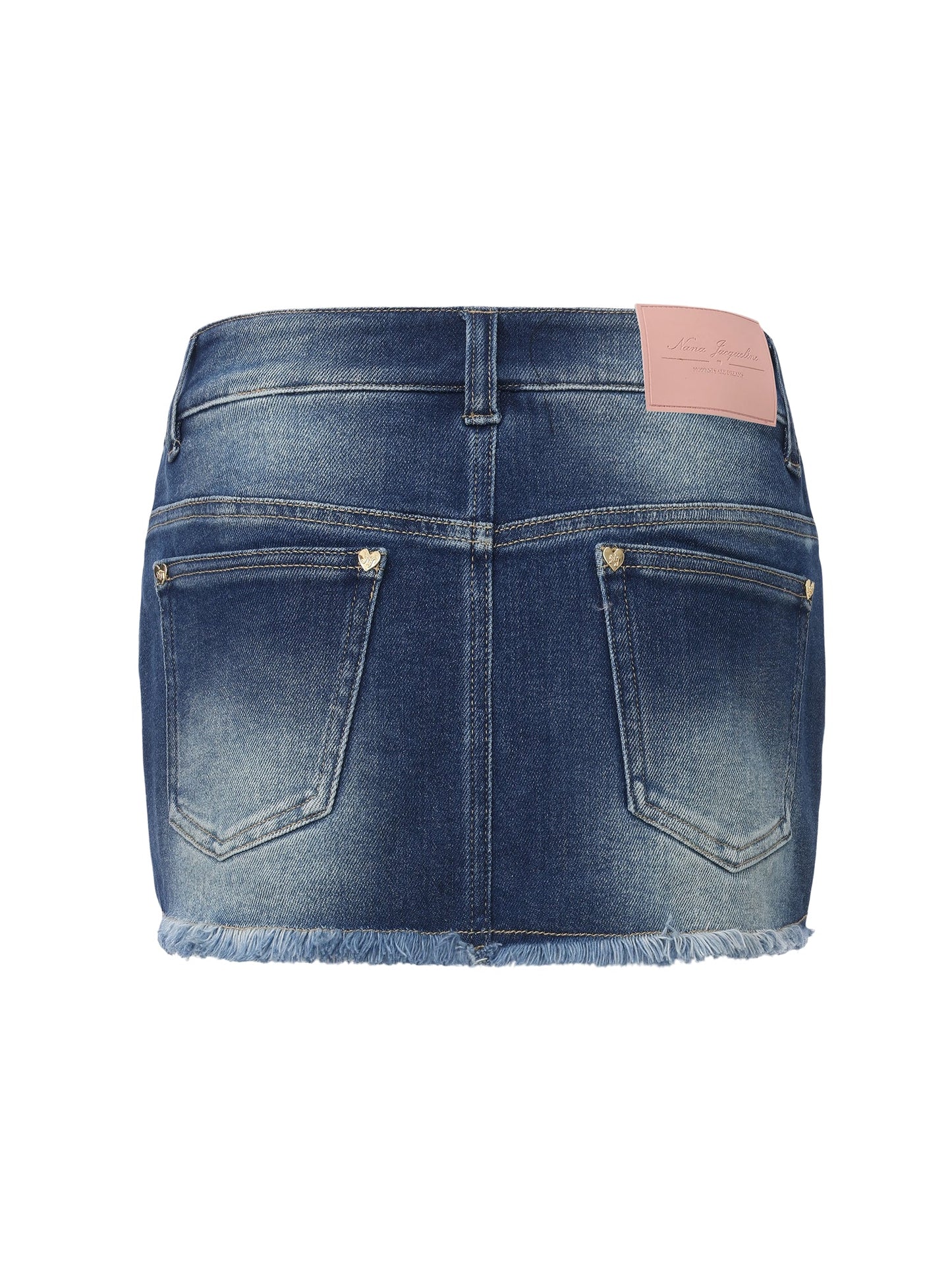 Lexi Low-Rise Dark Blue Denim Mini Skirt