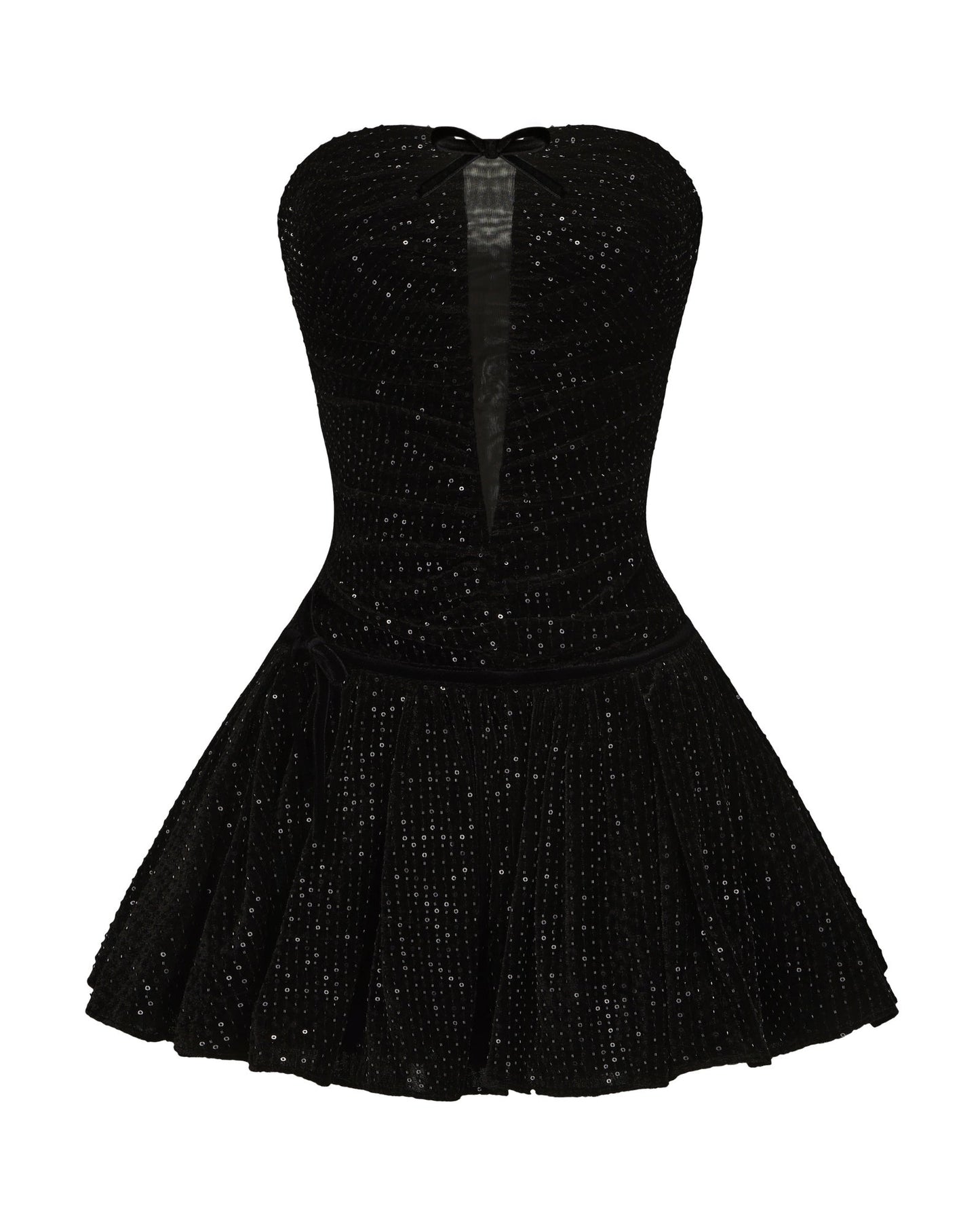 Audrey Sparkle Velvet Mini Dress
