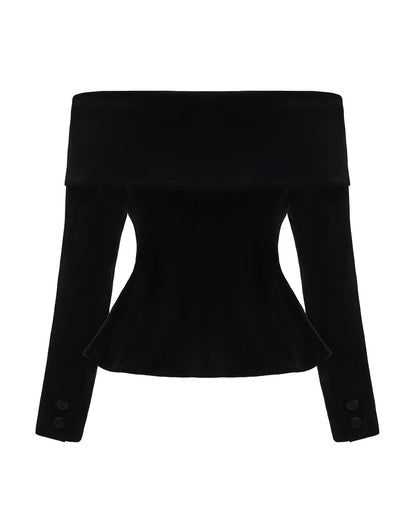Blaire Velvet Top (Black)