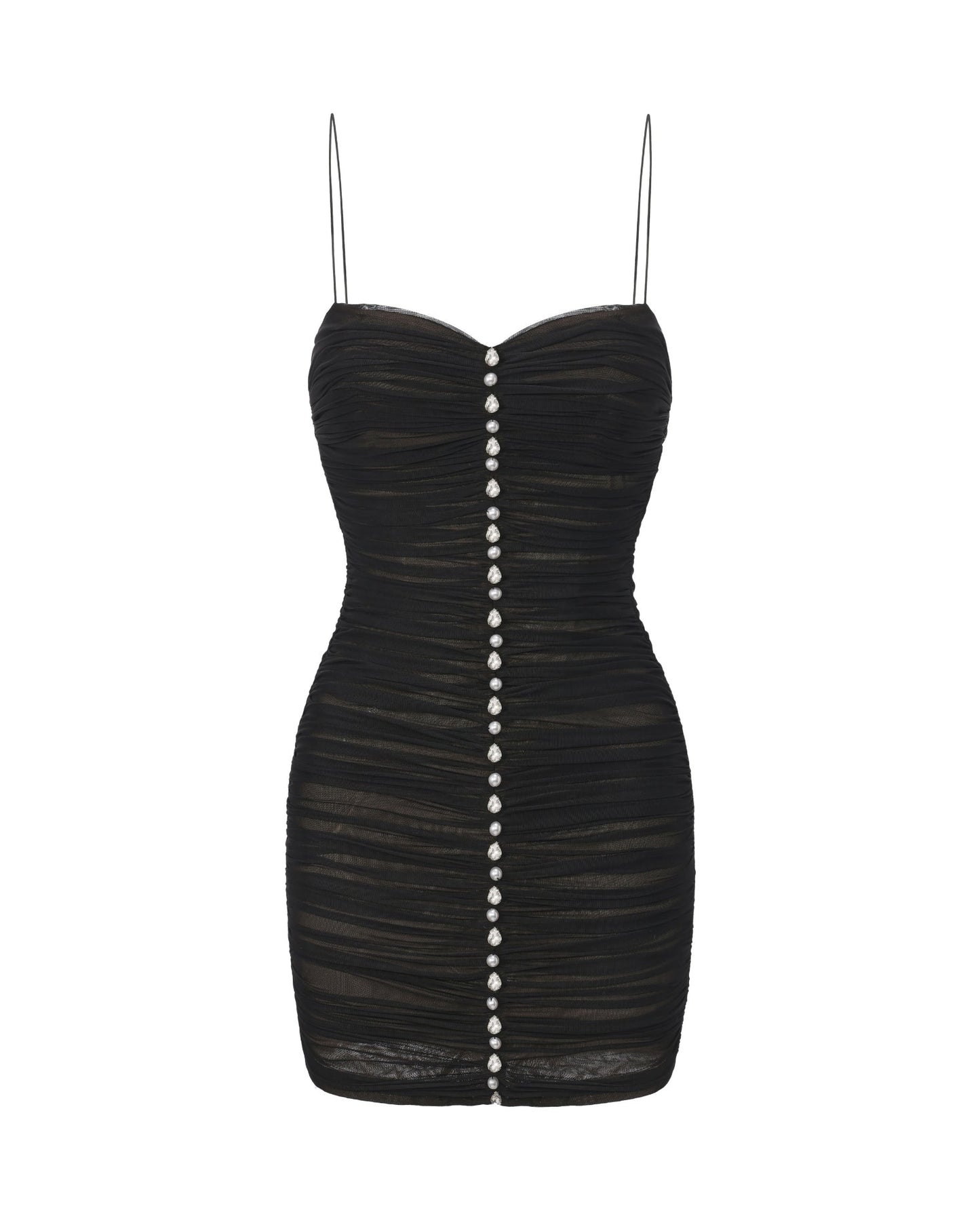 Cristalle Mesh Mini Dress