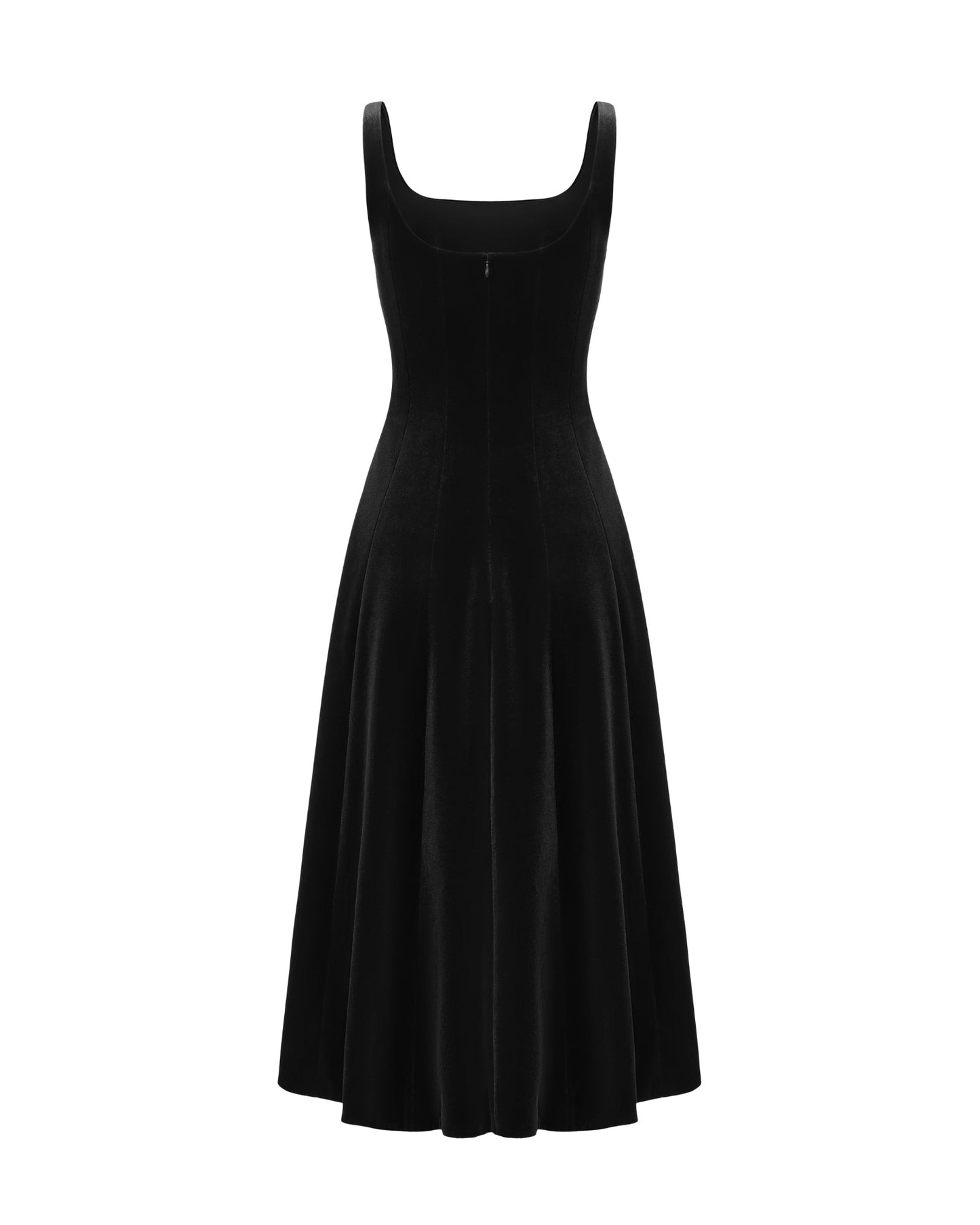 Eleanora Velvet Maxi Dress (Black)
