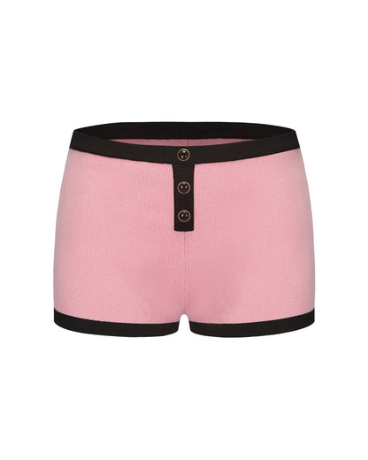 Eliza Knit Shorts (Pink)