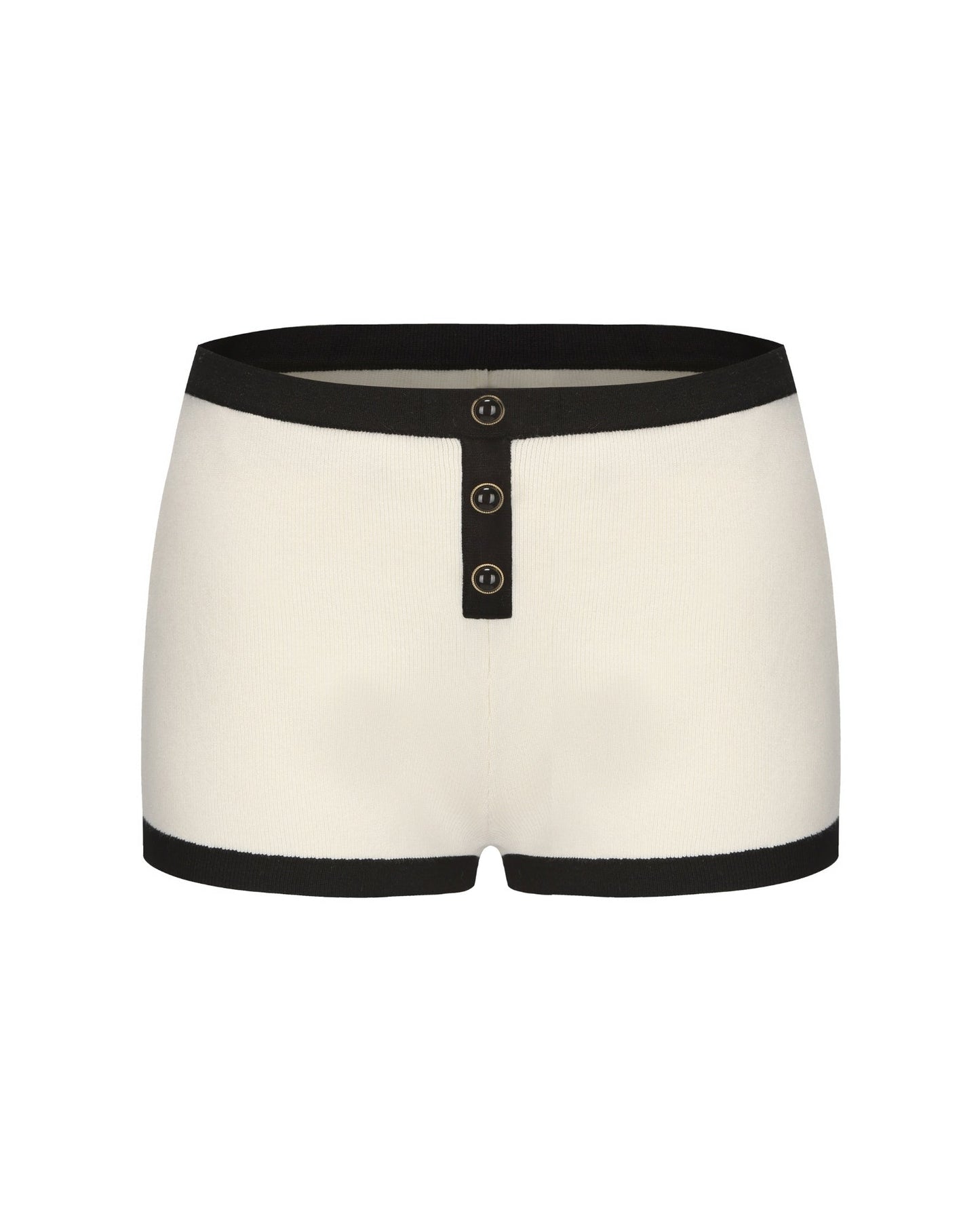 Eliza Knit Shorts (White)