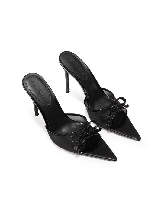 Evie Bow Heels (Black)