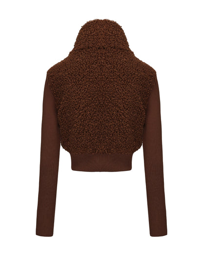 Hailey Knit Jacket (Brown)