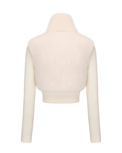 Hailey Knit Jacket (White)