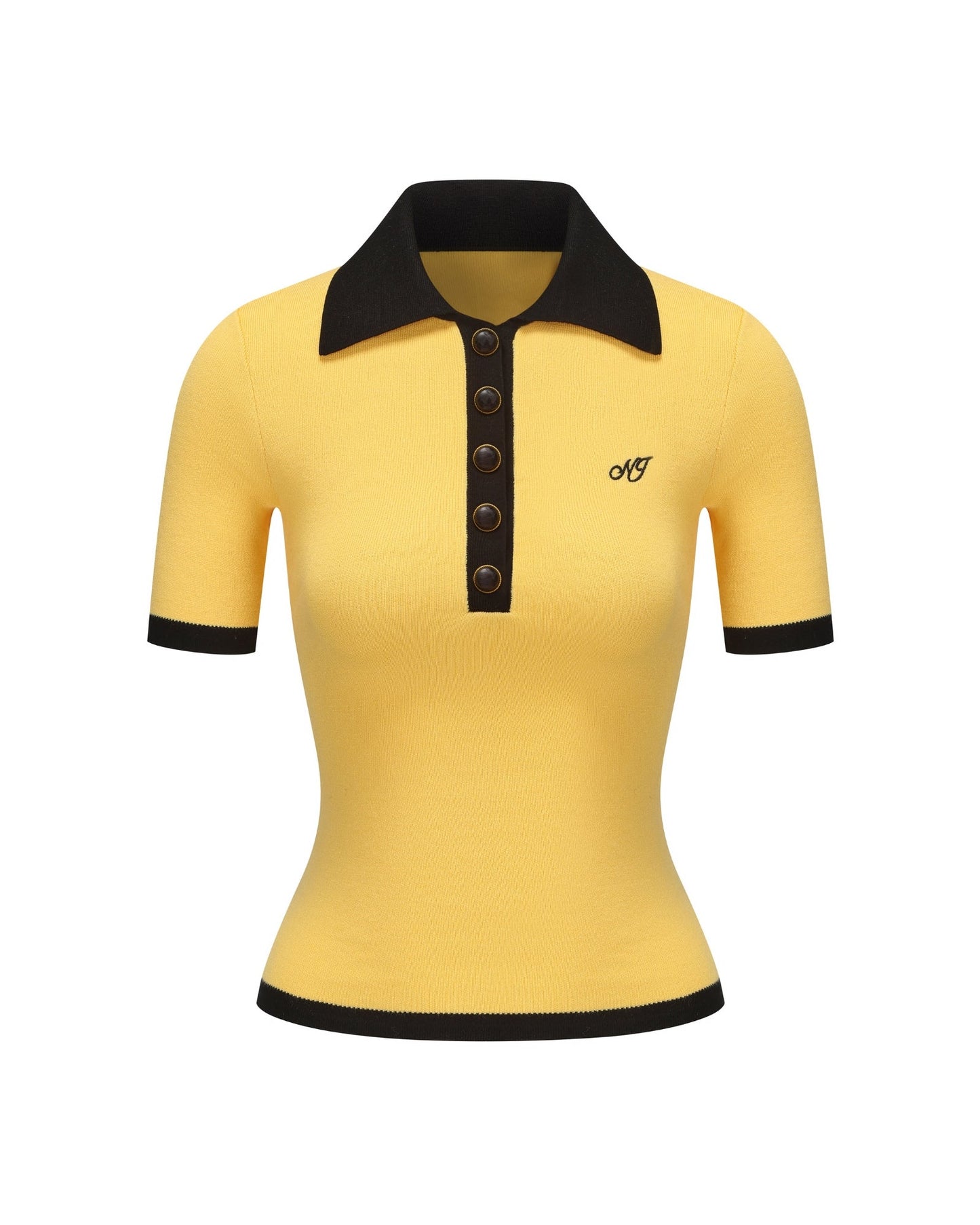 Hazel Polo Top (Yellow)