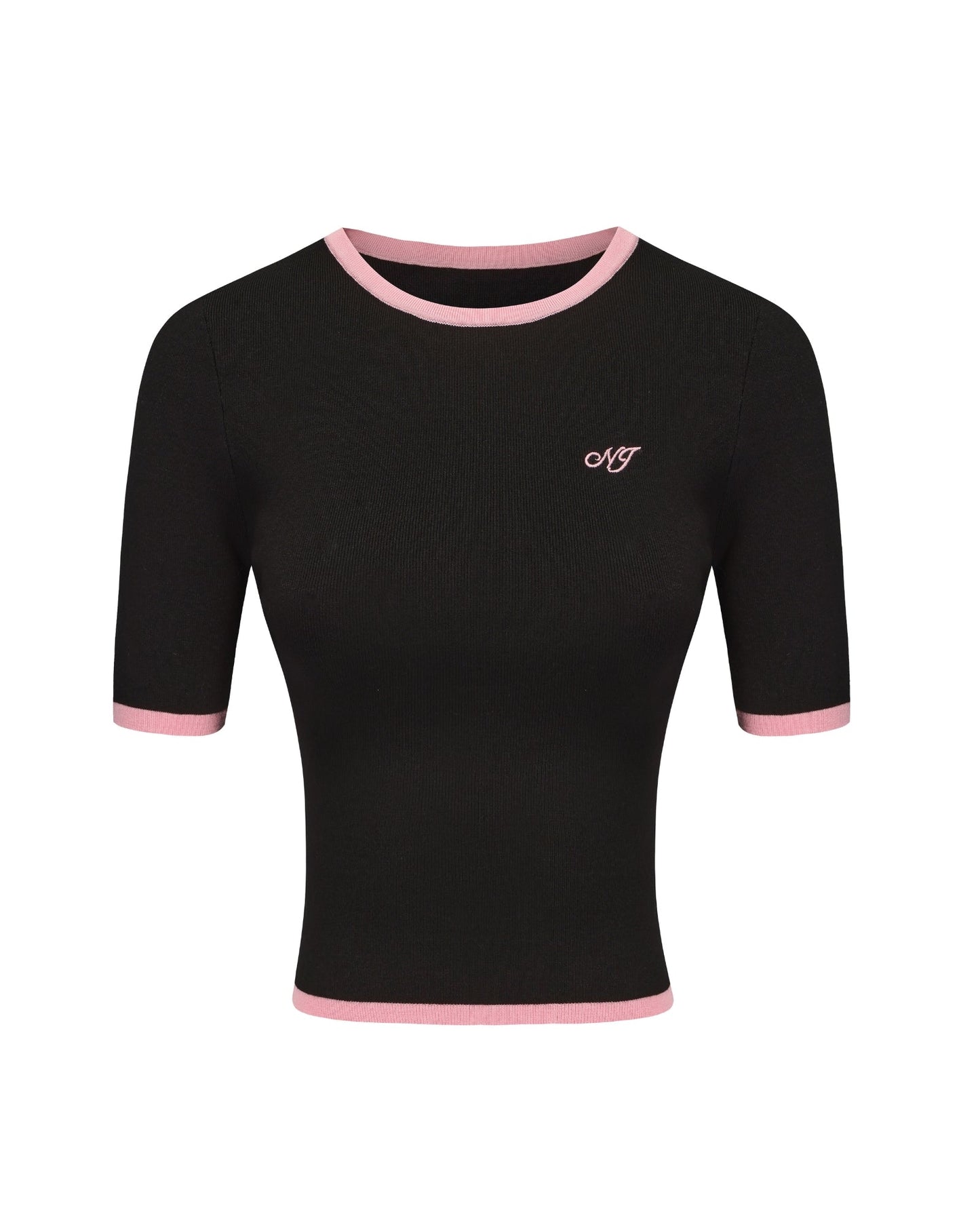 Luna Top (Black & Pink)