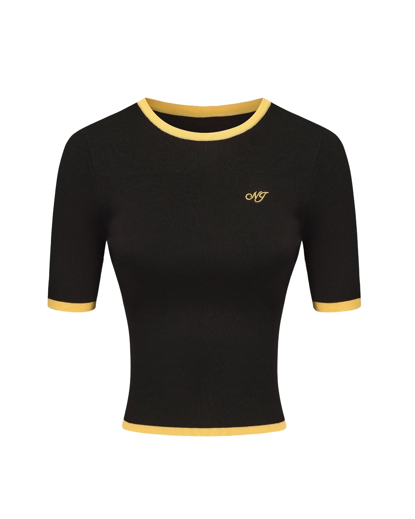 Luna Top (Black & Yellow)