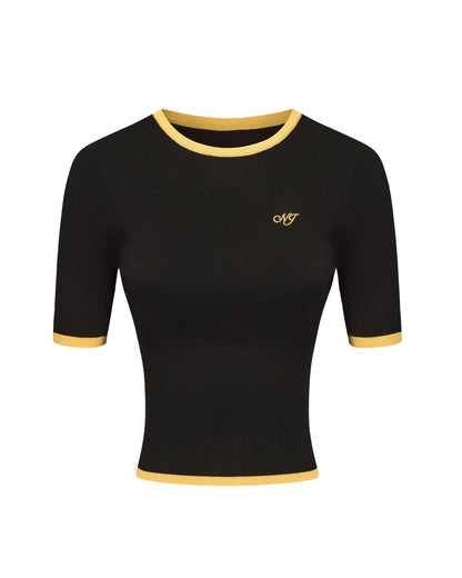 Luna Top (Black & Yellow)