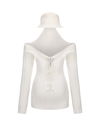 Margo Knit Dress (White)