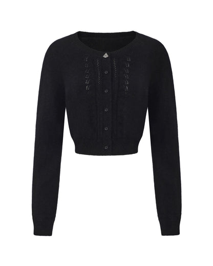 Mirabelle Knitted Cardigan (Black)