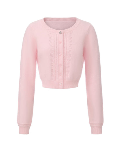 Mirabelle Knitted Cardigan (Pink)