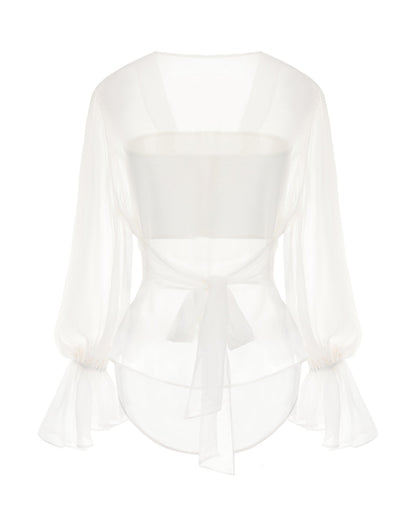 Nora Top (White) (Final Sale)