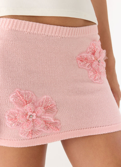 Neverland Mini Skirt - Baby Pink